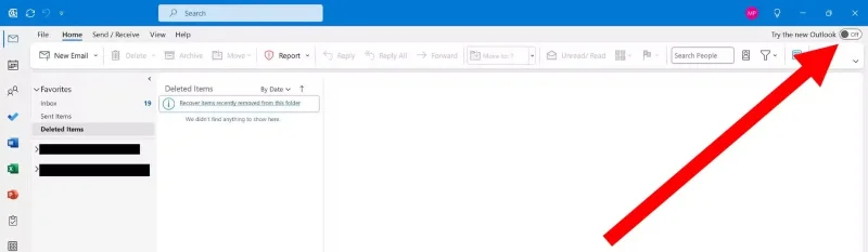 How to switch between old Outlook and new Outlook