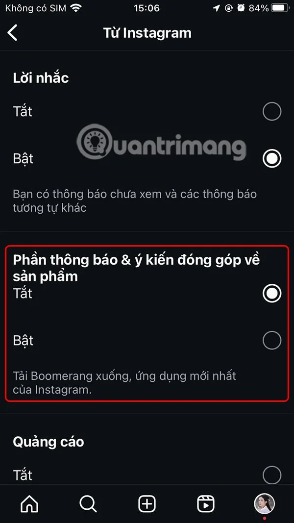Cómo desactivar las notificaciones de hilos en Instagram