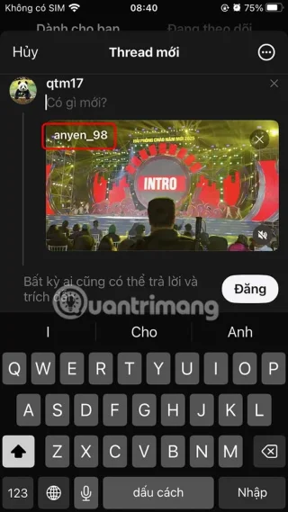 How to post photos and videos from other accounts on Threads