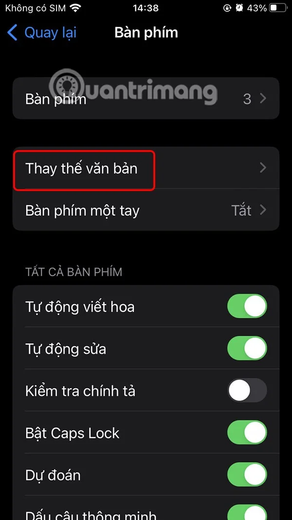 Como remover palavras do texto preditivo no iPhone