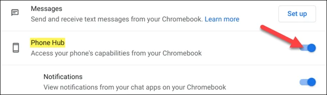 Phone Hub를 사용하여 Chrome OS를 Android에 연결하는 방법