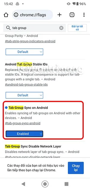 Cómo habilitar la agrupación de pestañas por color en Chrome Android