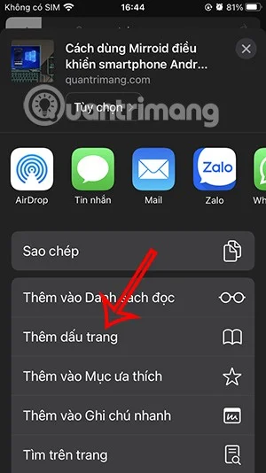 Bagaimana untuk menambah dan mengalih keluar penanda halaman Safari
