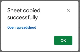 Cómo copiar o duplicar una hoja de cálculo completa en Hojas de cálculo de Google