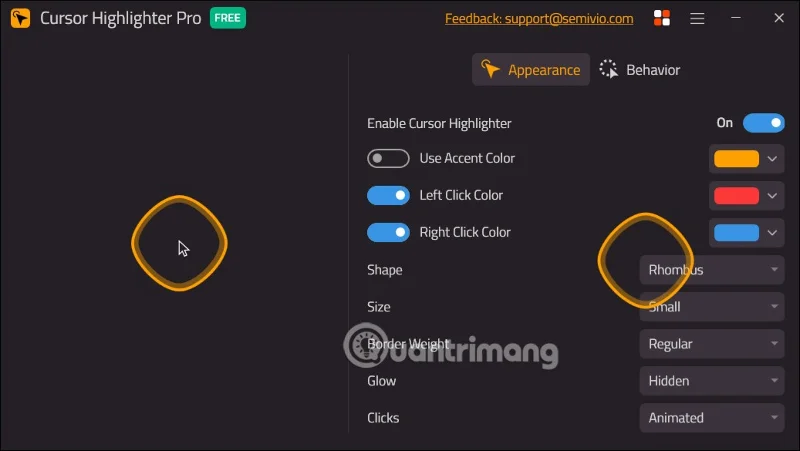 Instructies voor het markeren van de muisaanwijzer in Windows