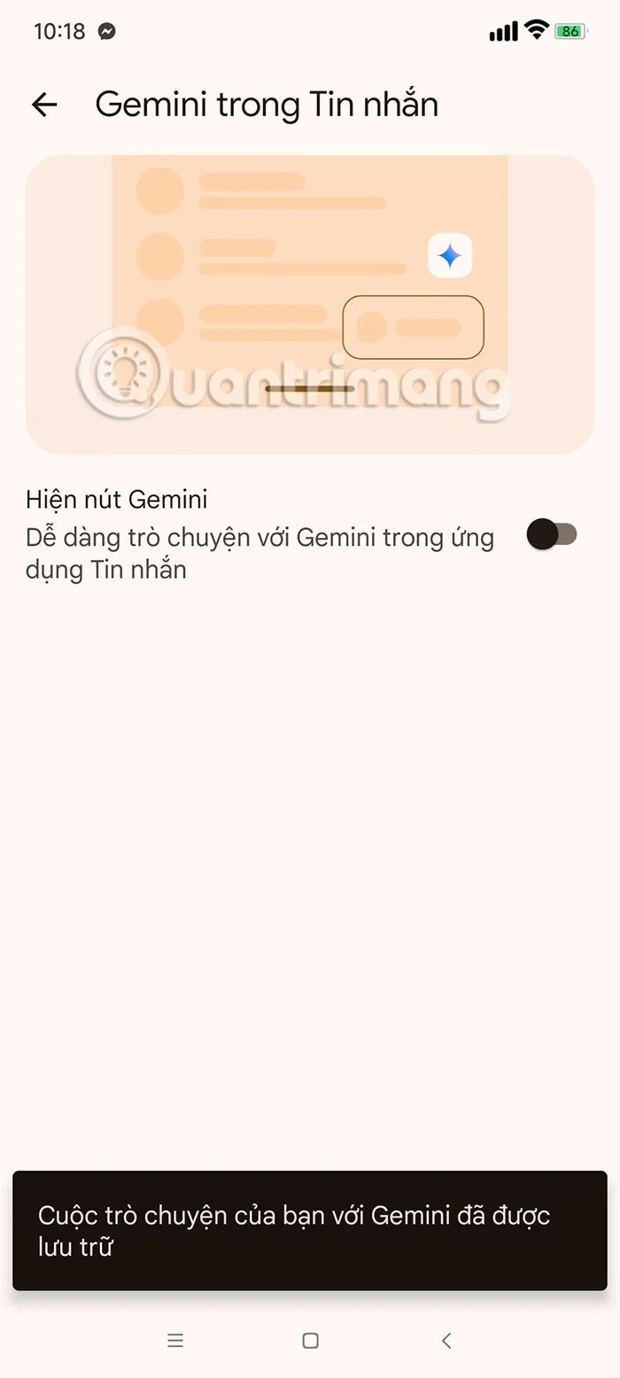 Android에서 메시지에서 Gemini를 제거하는 방법