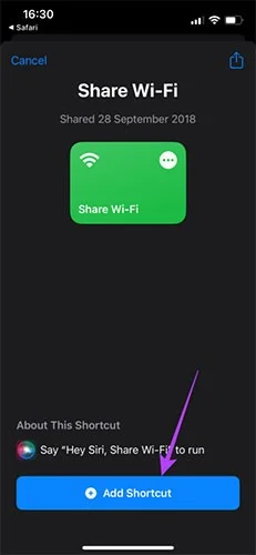 iPhone과 Android 간에 WiFi 비밀번호 공유