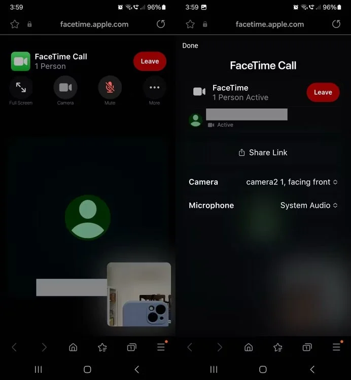 안드로이드에서 FaceTime을 사용하는 방법?