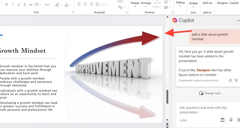 Cómo usar Copilot en PowerPoint