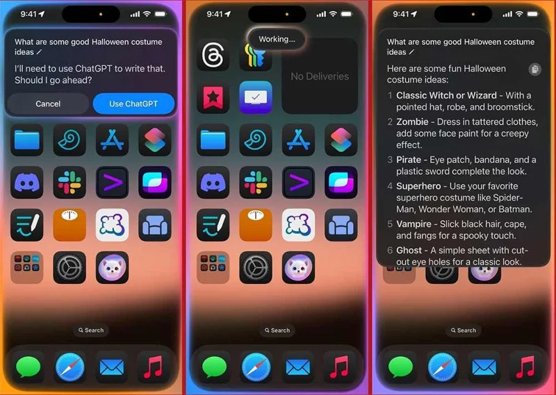 Cara menggunakan Siri untuk mencipta imej menggunakan ChatGPT