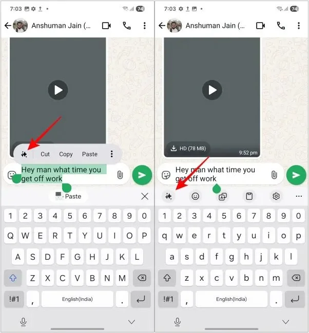 Cómo usar el Asistente de escritura con IA en Samsung