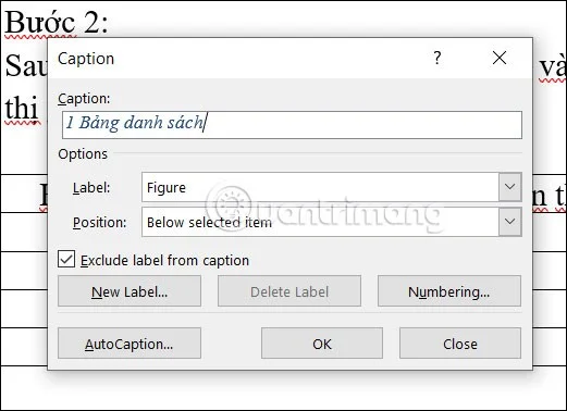 Word'de tablo başlıkları ekleme talimatları