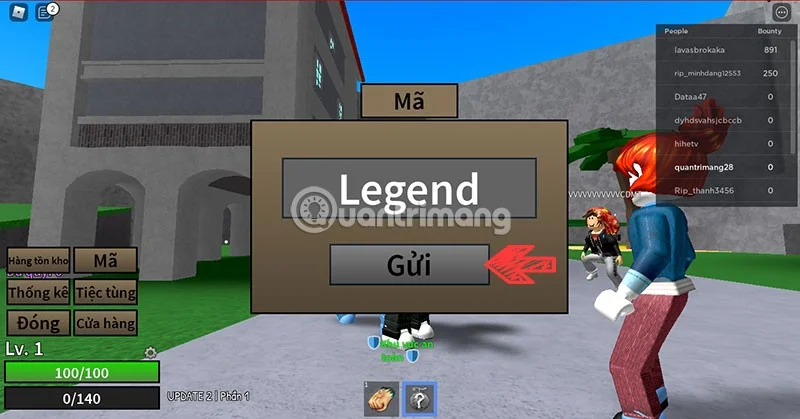 Laatste Legend Piece-code en hoe u de code invoert