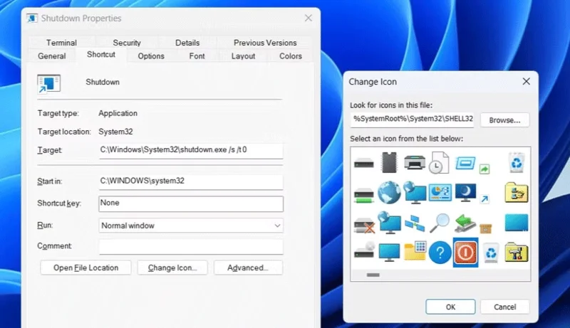 Cómo agregar el acceso directo de Apagado en el escritorio de Windows 11