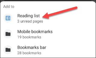 Cómo habilitar la “Lista de lectura” en Google Chrome Android