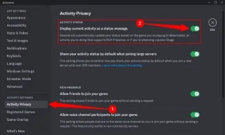 Hoe je het spel dat je speelt op Discord kunt verbergen