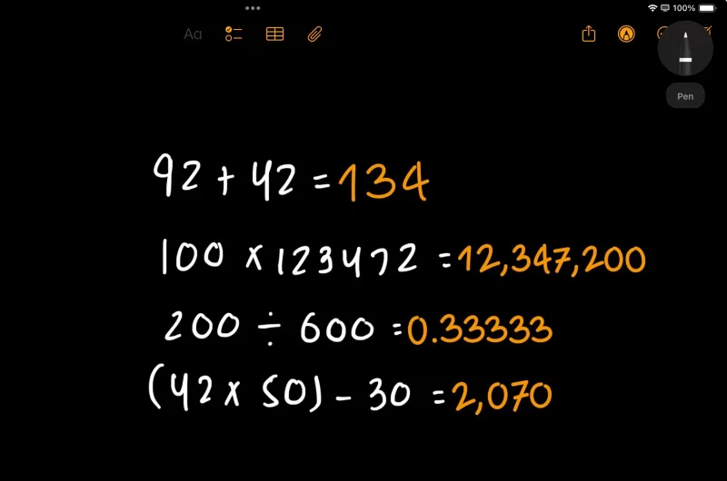 How well does iPadOS 18 make your iPad better at math?