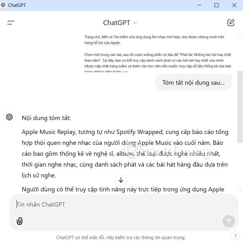 ChatGPT kullanarak ekran görüntüsü kısayolları oluşturma talimatları