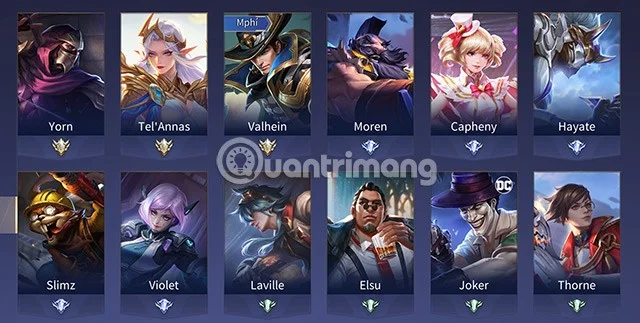 Ringkasan 1001+ istilah dalam Lien Quan Mobile