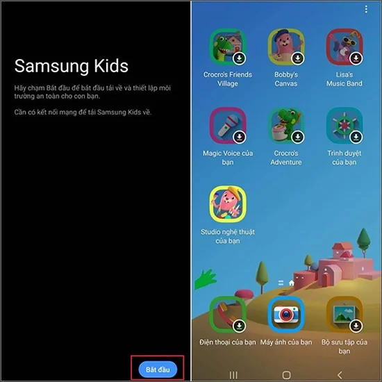 Cómo usar el modo Samsung Kids