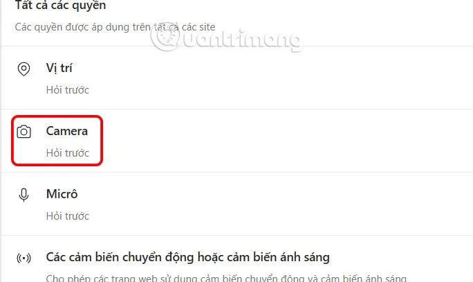 Instrukcje blokowania dostępu witryn internetowych do kamery w przeglądarce Edge