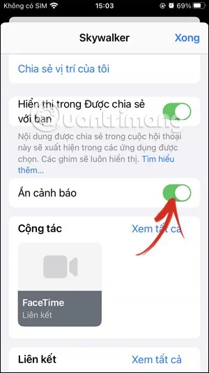 iPhone에서 다른 사람의 메시지 알림을 끄는 방법