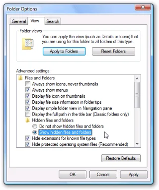 How to show hidden files and folders on Windows 10/8/7