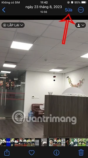 Instruções para cortar fotos livremente no iPhone, cortando fotos de acordo com a proporção