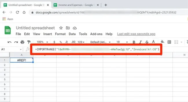 De IMPORTRANGE-functie gebruiken in Google Sheets