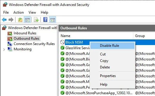 How to block Internet connection of Windows 10 software and applications
