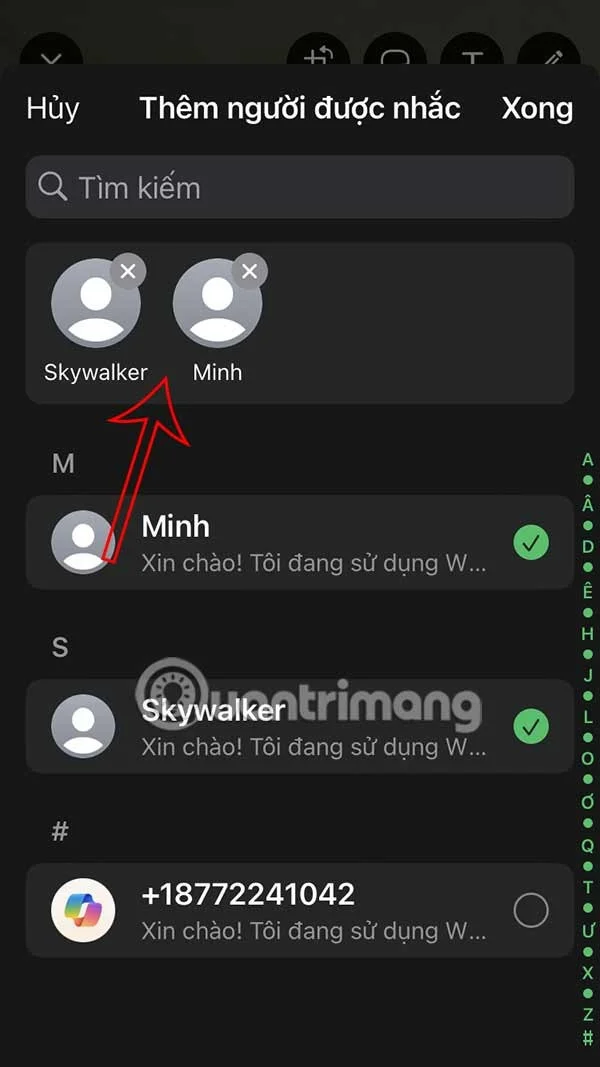 Cómo etiquetar amigos en el estado de WhatsApp