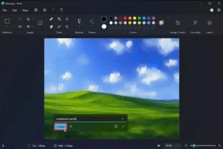 Cómo agregar objetos de IA a fotos en Microsoft Paint