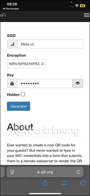 QRコードを使ってiPhoneでWi-Fiを共有する方法