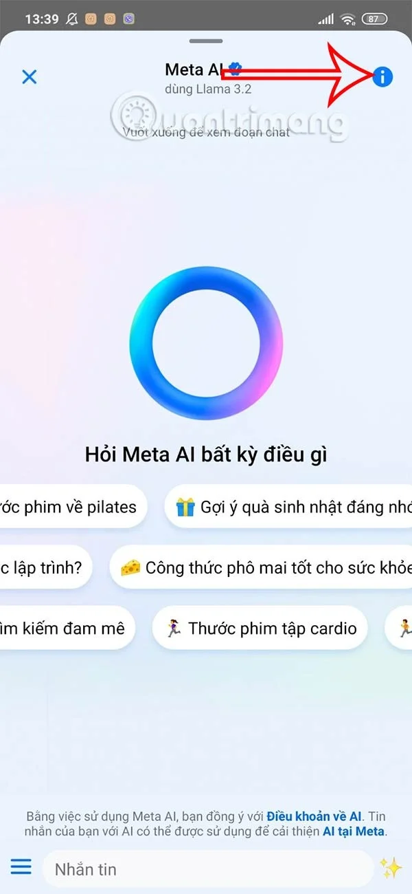 كيفية استخدام روبوت المحادثة Meta AI على Messenger