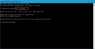 Use SFC scannow command to fix Windows 10 system file errors