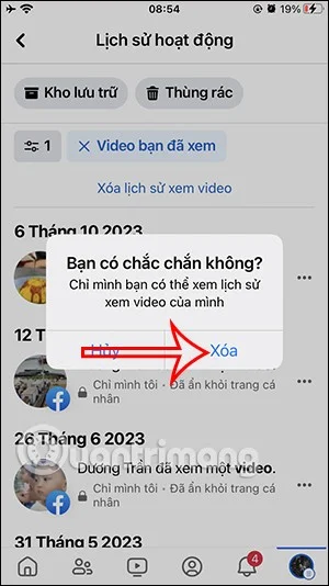 Hoe je snel bekeken video's op Facebook verwijdert