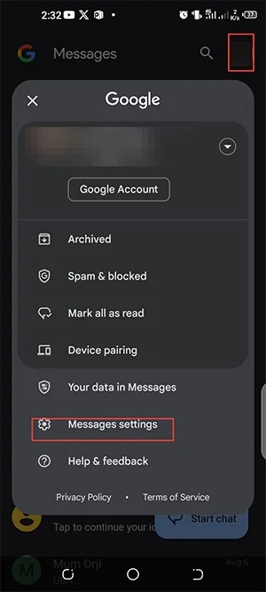 Como enviar mensagens RCS usando o Google Gemini