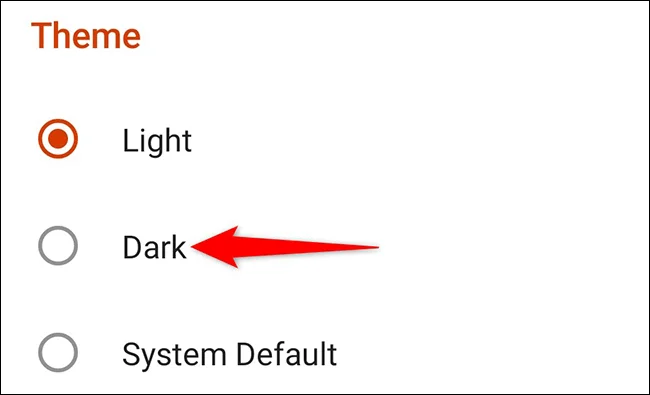 Android에서 Microsoft Office의 다크 모드를 활성화하는 방법