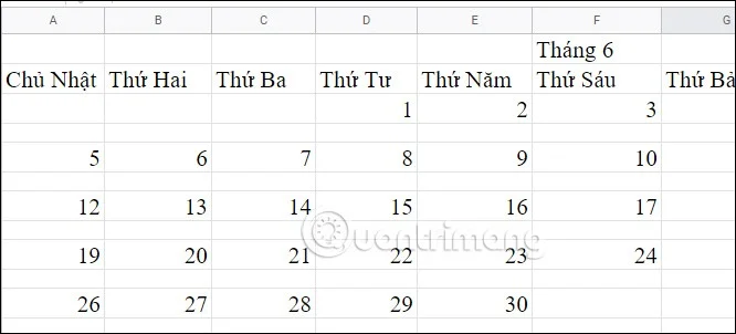 Comment créer un calendrier dans Google Sheets