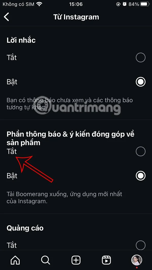 Cómo desactivar las notificaciones de hilos en Instagram
