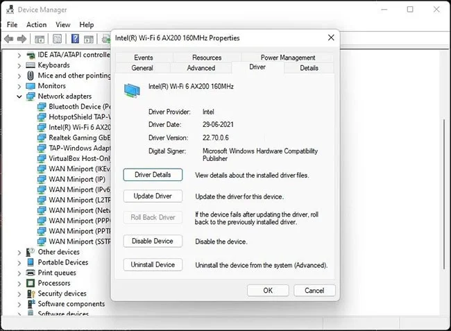 Windows 11'de WiFi sürücüsü nasıl kaldırılır ve yeniden yüklenir