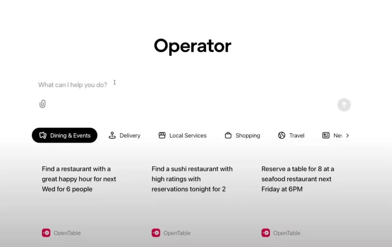OpenAI anuncia Operator, un agente de IA que realiza tareas automáticamente en nombre del usuario