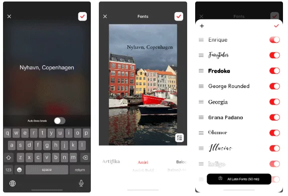 Las 7 mejores aplicaciones para insertar texto en fotos en tu teléfono, muchas fuentes y colores