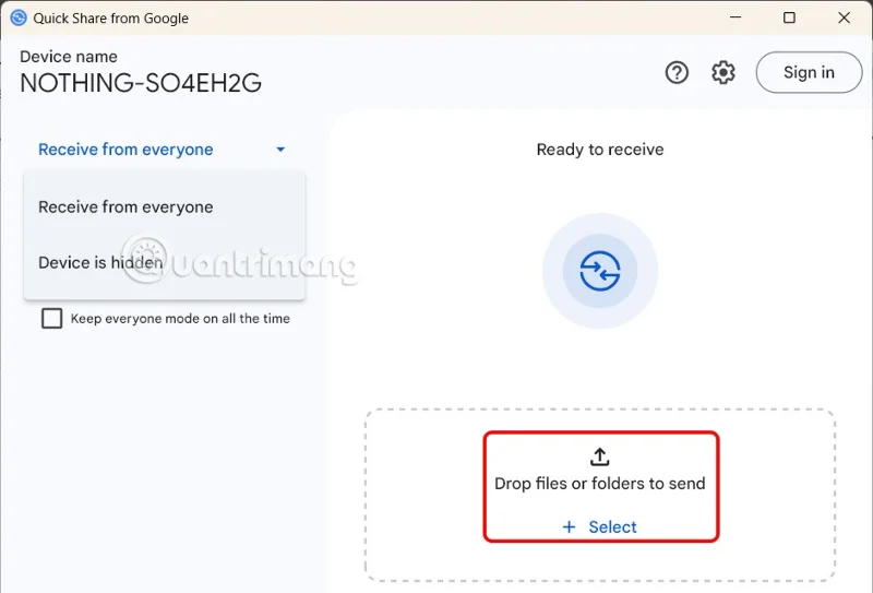 How to use Quick Share on Windows to send files quickly