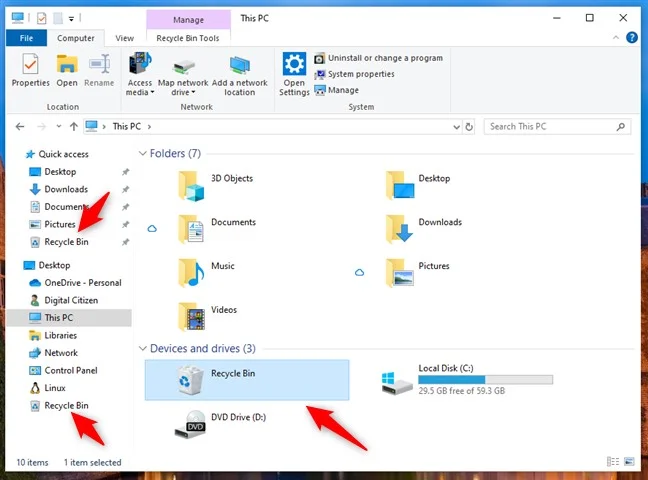 11 Möglichkeiten zum Öffnen des Papierkorbs unter Windows