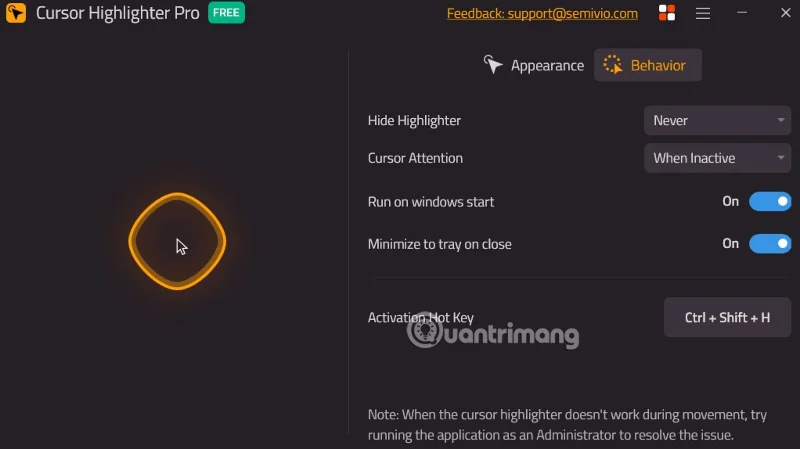 Instructies voor het markeren van de muisaanwijzer in Windows