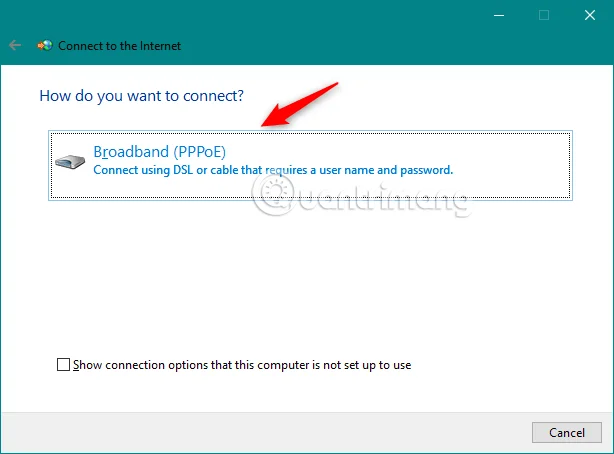 How to Set Up and Use a PPPoE Internet Connection on Windows 10