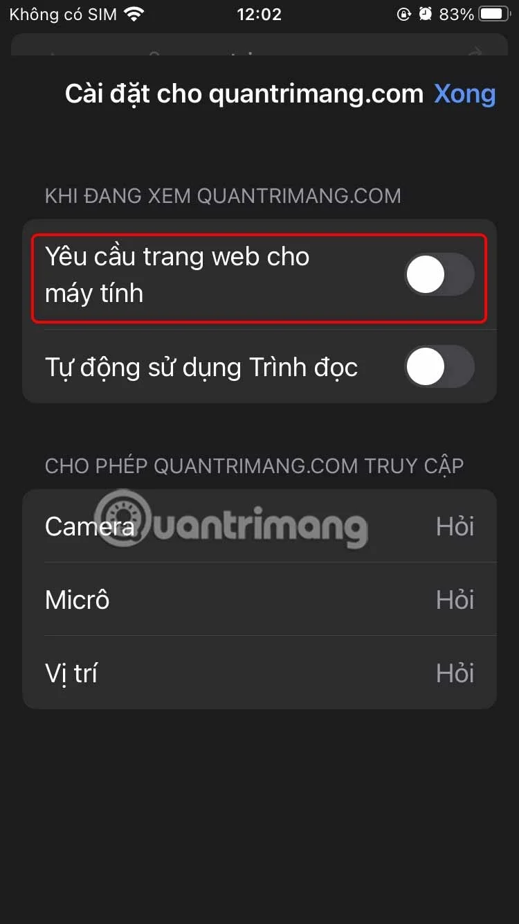 Cómo habilitar la vista de escritorio en Safari iPhone