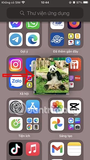 iPhone에서 텍스트 및 파일을 끌어서 놓기 위한 지침