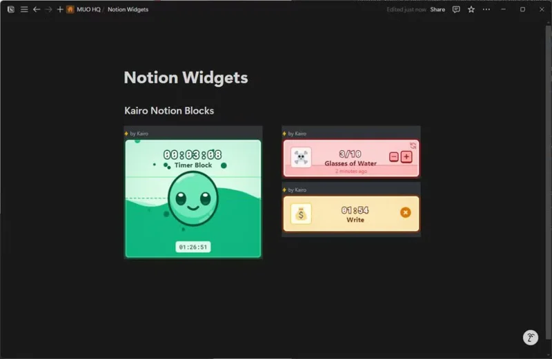 Los 7 widgets de Notion más útiles